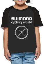 Load image into Gallery viewer, Shimano Cycling World Kids T-Shirt