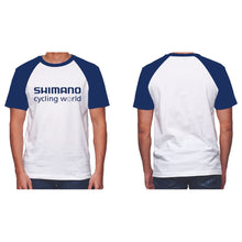 Load image into Gallery viewer, Shimano Cycling World Adult T-Shirt
