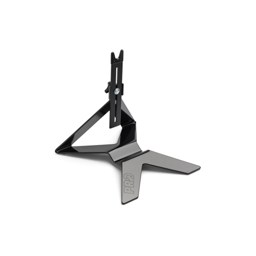 PRO metal bicycle stand, black with PRO logo