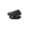 Close-up of a black plastic adjustment knob or mounting cap with a textured surface and angled profile, shown from the side on a light grey background. The component features a central opening and a cylindrical base designed for attachment to compatible bicycle or mechanical assemblies.