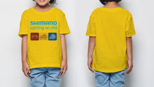 Load image into Gallery viewer, Shimano Cycling World Kids T-Shirt
